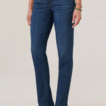 Democracy Patriot Indigo Wash Ab Solution Straight Leg Jeans - The Nines