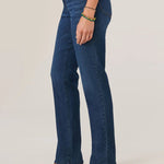 Democracy Patriot Indigo Wash Ab Solution Straight Leg Jeans - The Nines