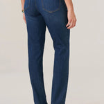 Democracy Patriot Indigo Wash Ab Solution Straight Leg Jeans - The Nines