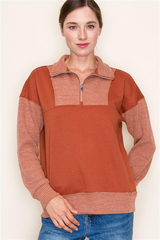 Knit Half Zip Collared Tops - 3 Colors! - FINAL SALE