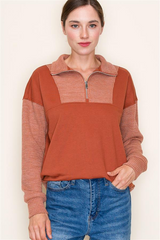 Knit Half Zip Collared Tops - 3 Colors! - FINAL SALE