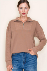 Knit Half Zip Collared Tops - 3 Colors! - FINAL SALE