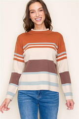 Pumpkin Everything Mock Sweater - FINAL SALE