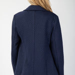 Navy Quilted Blazer - The Nines