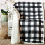 Carstens Black & White Lumberjack Plaid Plush Sherpa Throw