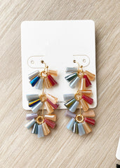 Stepping Into The Sun Beaded Earrings - 4 Colors!