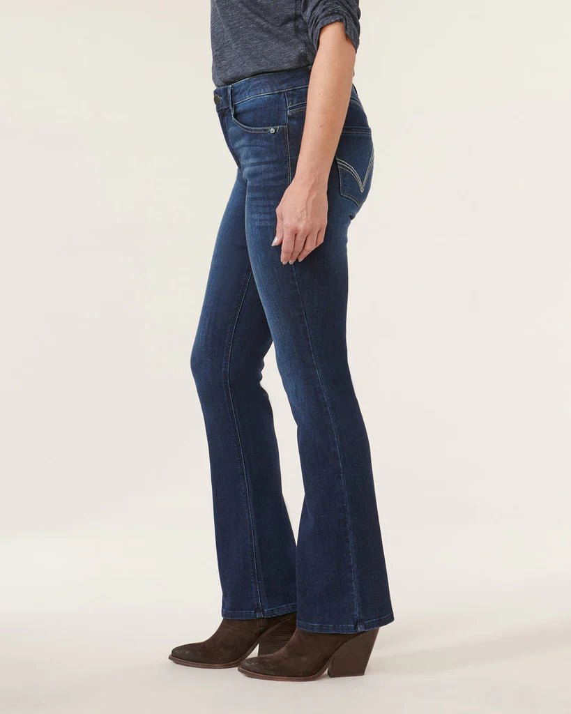 34" Democracy Ab Solution High Rise Cascading "D" Itty Bitty Bootcut Tall Jean - FINAL SALE! - The Nines