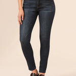 Democracy Luxe High Rise Ab Solution Ankle Length Skinny Jeans - The Nines