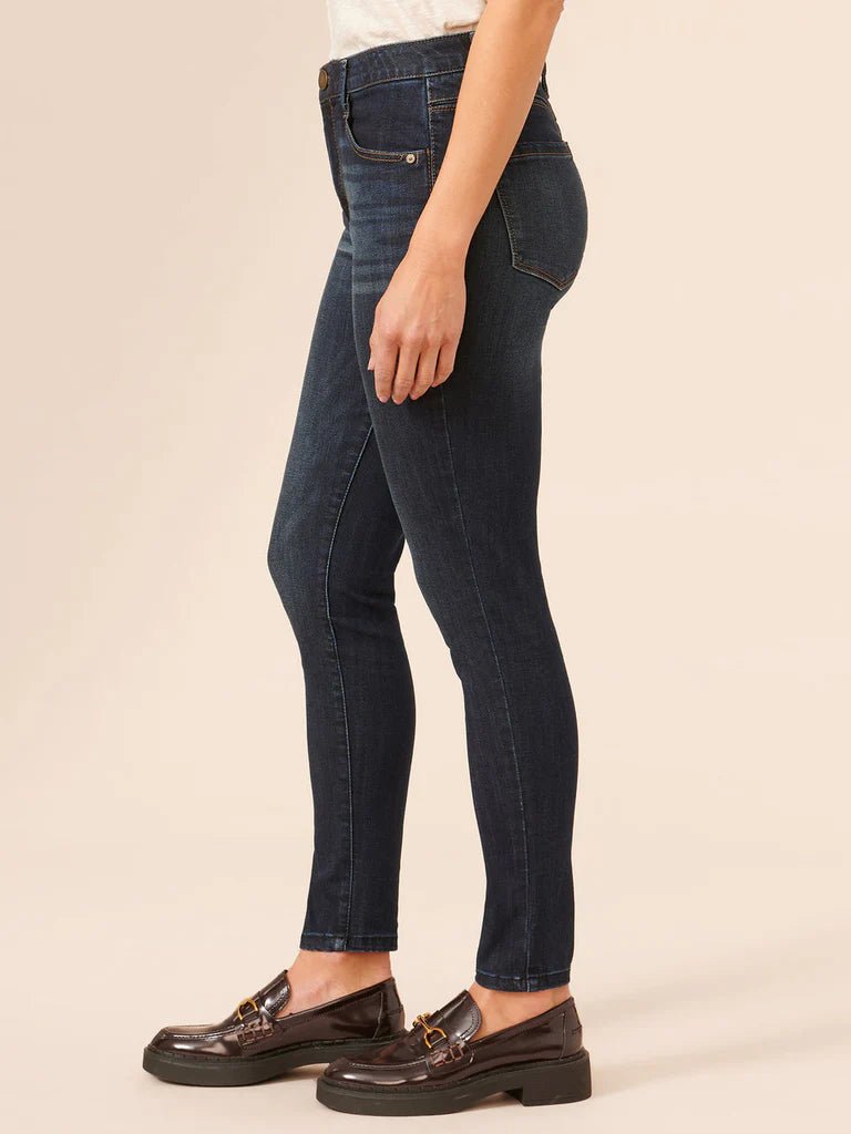 Democracy Luxe High Rise Ab Solution Ankle Length Skinny Jeans - The Nines