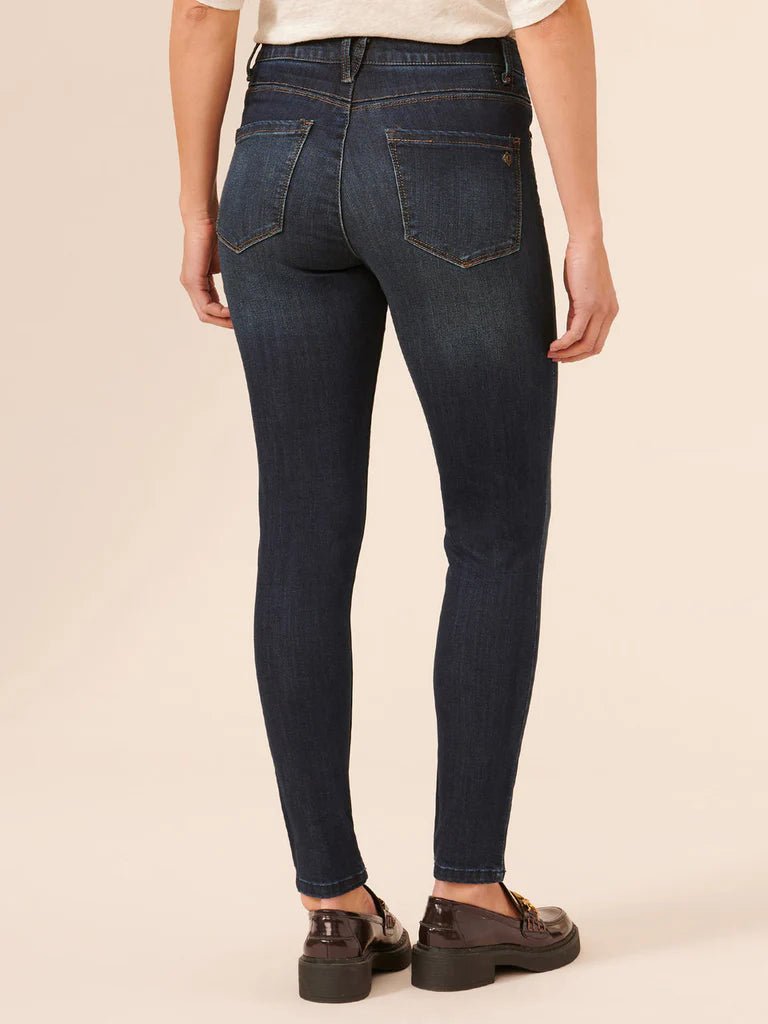 Democracy Luxe High Rise Ab Solution Ankle Length Skinny Jeans - The Nines
