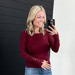 Button Sleeve Top - 3 Colors! - The Nines