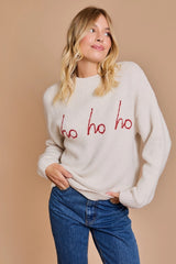 Ho Ho Ho Mock Neck Sweater - 2 Colors!