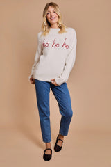 Ho Ho Ho Mock Neck Sweater - 2 Colors!