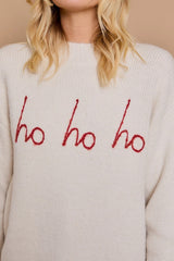 Ho Ho Ho Mock Neck Sweater - 2 Colors!