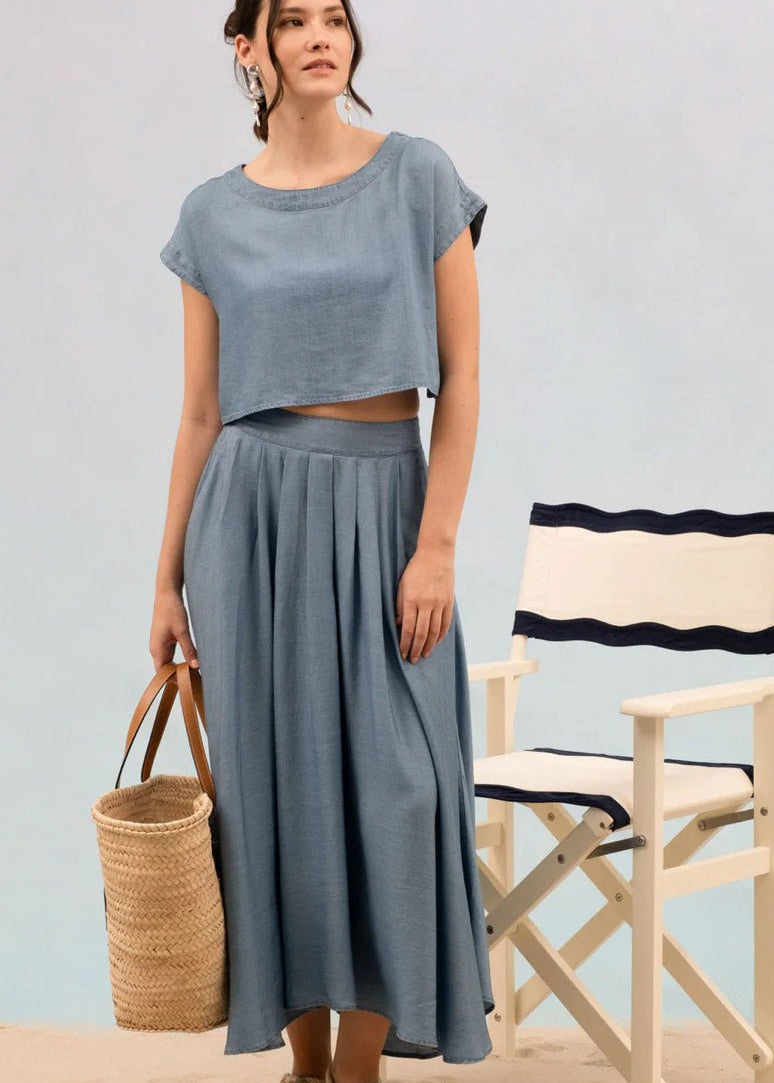 Chambray Top - The Nines