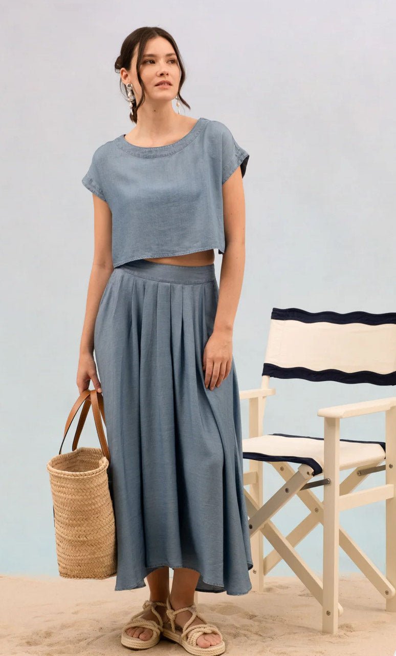 Chambray Top - The Nines