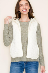 Quilted Hooded Vests - 3 Colors!