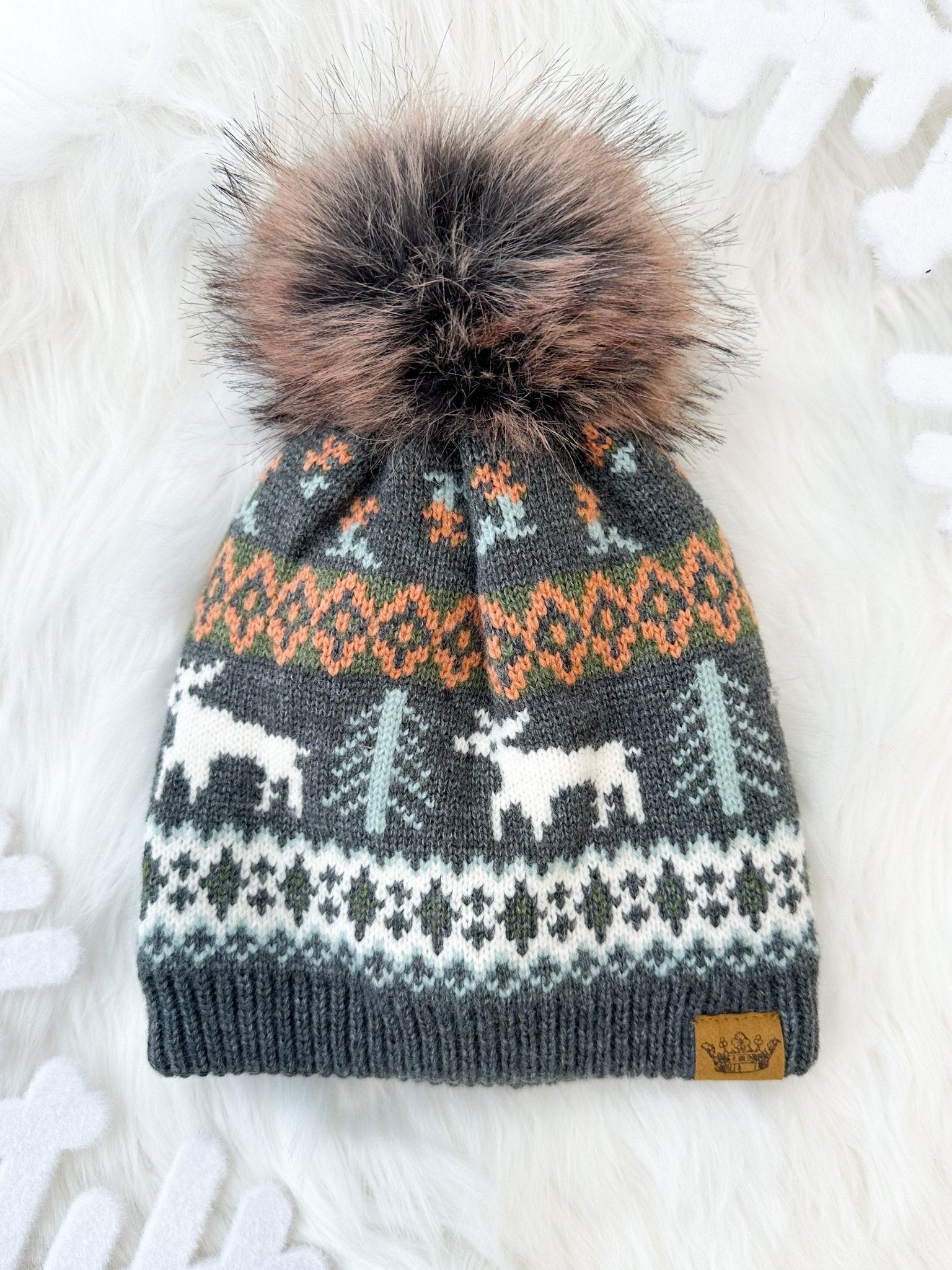 Patterned Pom Hats - The Nines