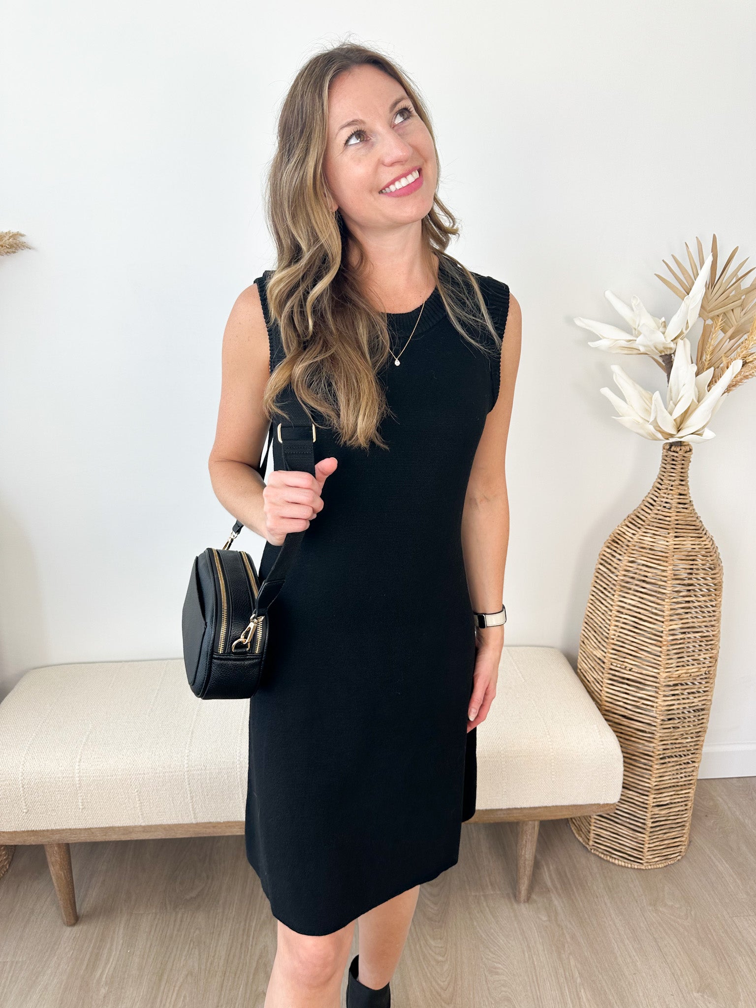 Sleeveless Sweater Dress - The Nines