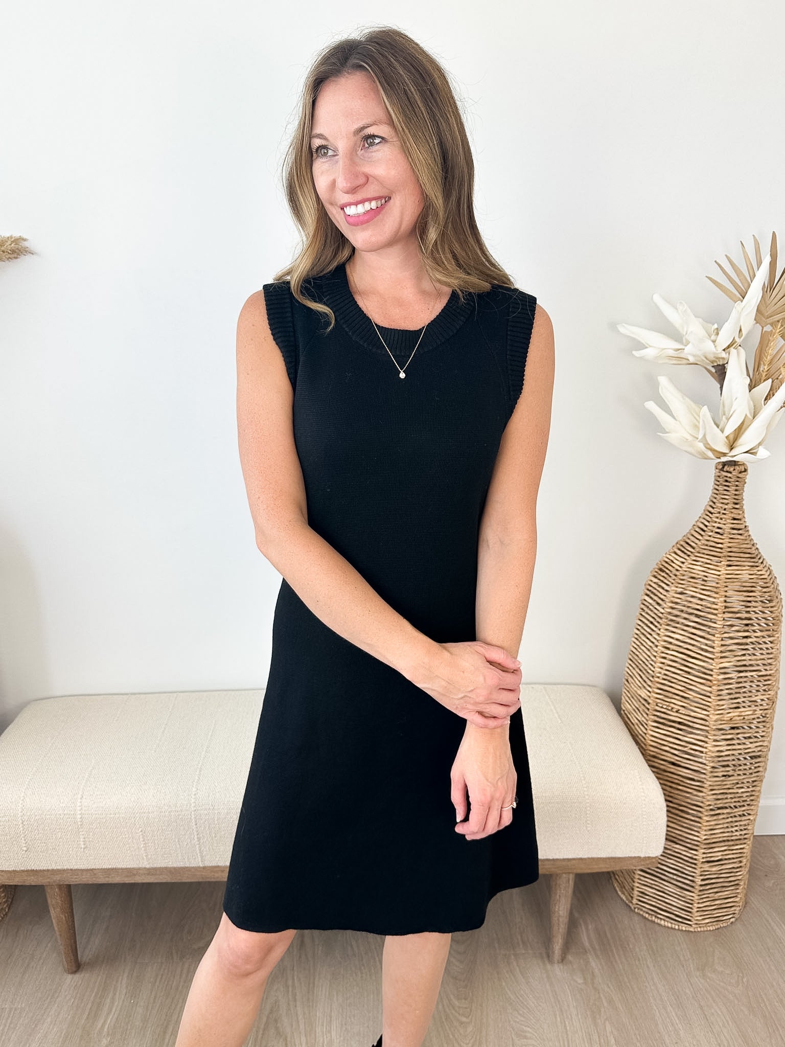 Sleeveless Sweater Dress - The Nines