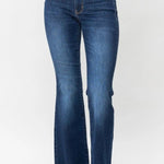 Judy Blue Distressed Hem Boot Cut Jeans - FINAL SALE! - The Nines