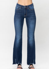 Judy Blue Distressed Hem Boot Cut Jean