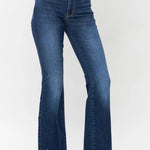 Judy Blue Distressed Hem Boot Cut Jeans - FINAL SALE! - The Nines