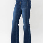 Judy Blue Distressed Hem Boot Cut Jeans - FINAL SALE! - The Nines