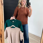 Raw Edge Short Sleeve Sweaters - 3 Colors! - The Nines
