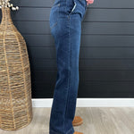 Judy Blue Dark Wash Trouser Wide Leg - 3 Lengths! - The Nines
