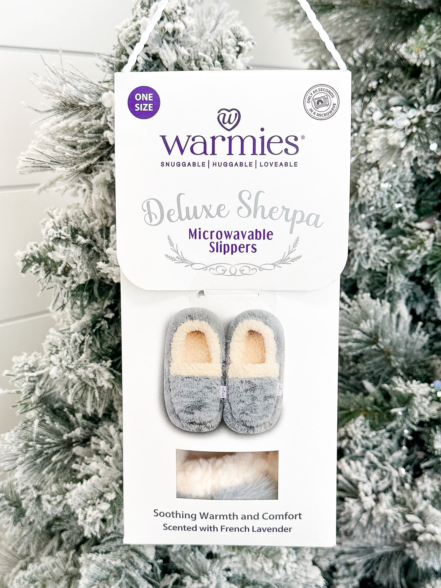 Sherpa Gray Warmies Slippers - The Nines