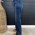 Judy Blue Dark Wash Trouser Wide Leg - 3 Lengths! - The Nines