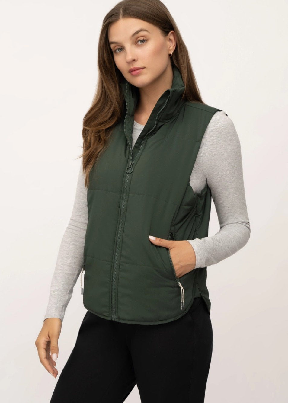 Recycled Lightweight Puffer Vest - 3 Colors! - The Nines
