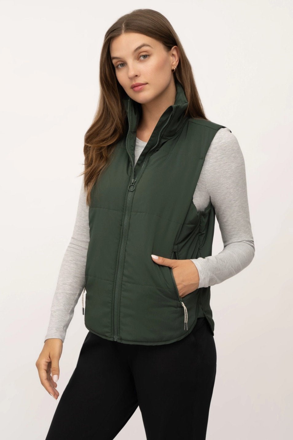 Recycled Lightweight Puffer Vest - 3 Colors! - The Nines