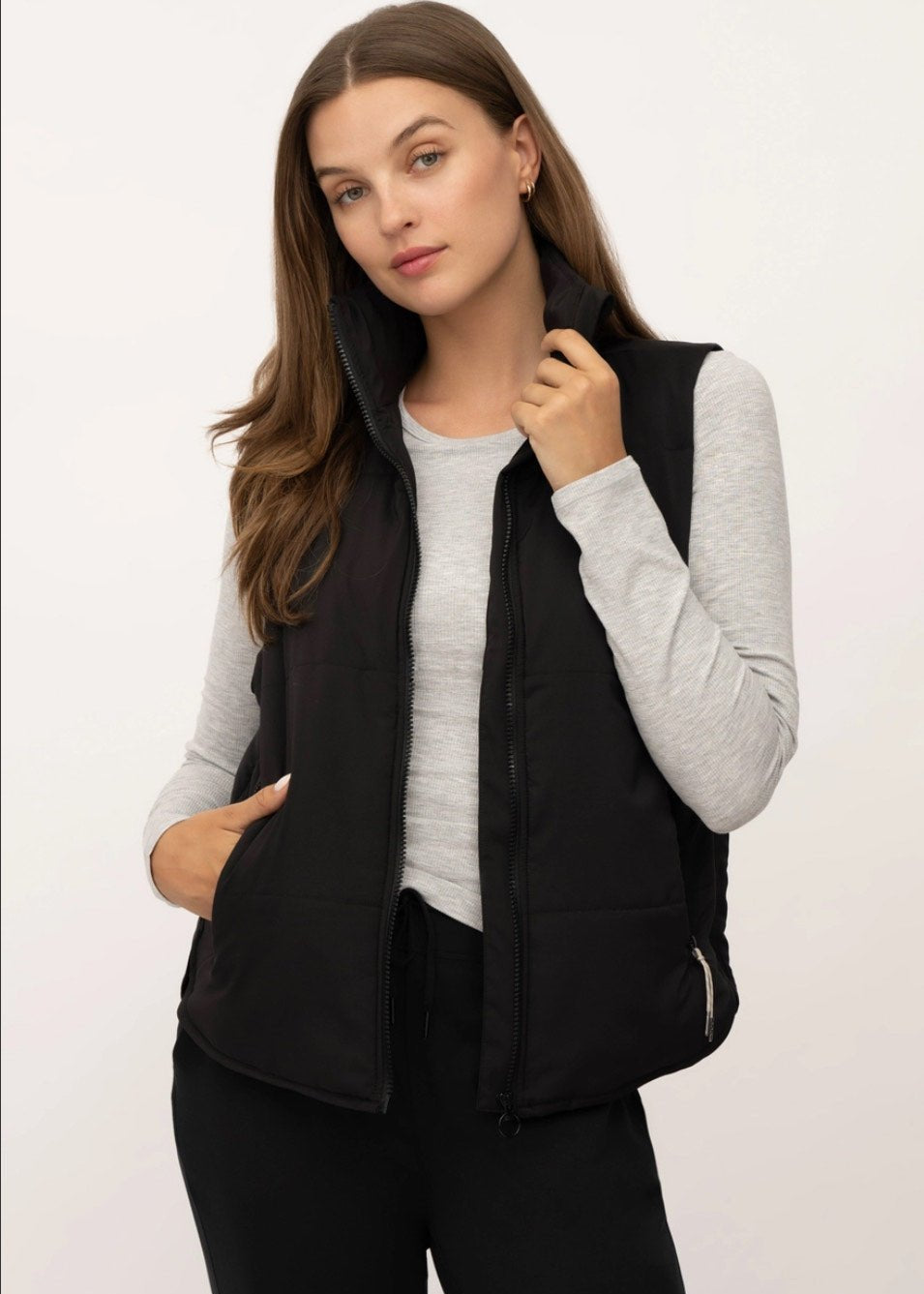 Recycled Lightweight Puffer Vest - 3 Colors! - The Nines
