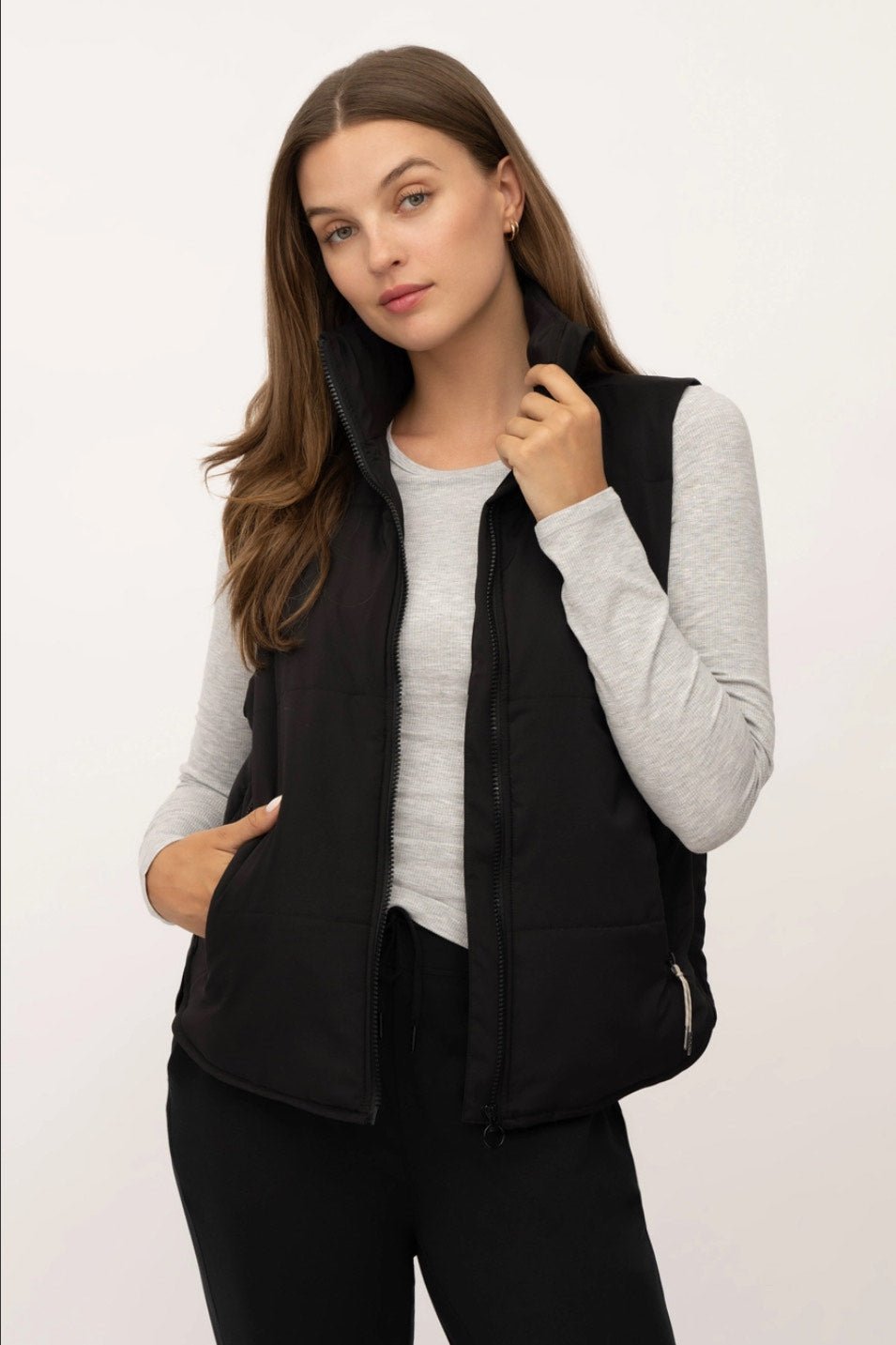 Recycled Lightweight Puffer Vest - 3 Colors! - The Nines