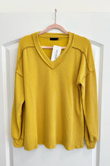Ribbed Vneck Tops- 6 Colors!