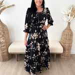Floral Print Maxi Dress - The Nines