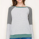 Soft Knit Colorblock Tops - 2 Colors! - The Nines