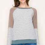 Soft Knit Colorblock Tops - 2 Colors! - The Nines