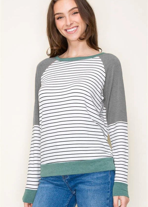 Soft Knit Colorblock Tops - 2 Colors! - The Nines