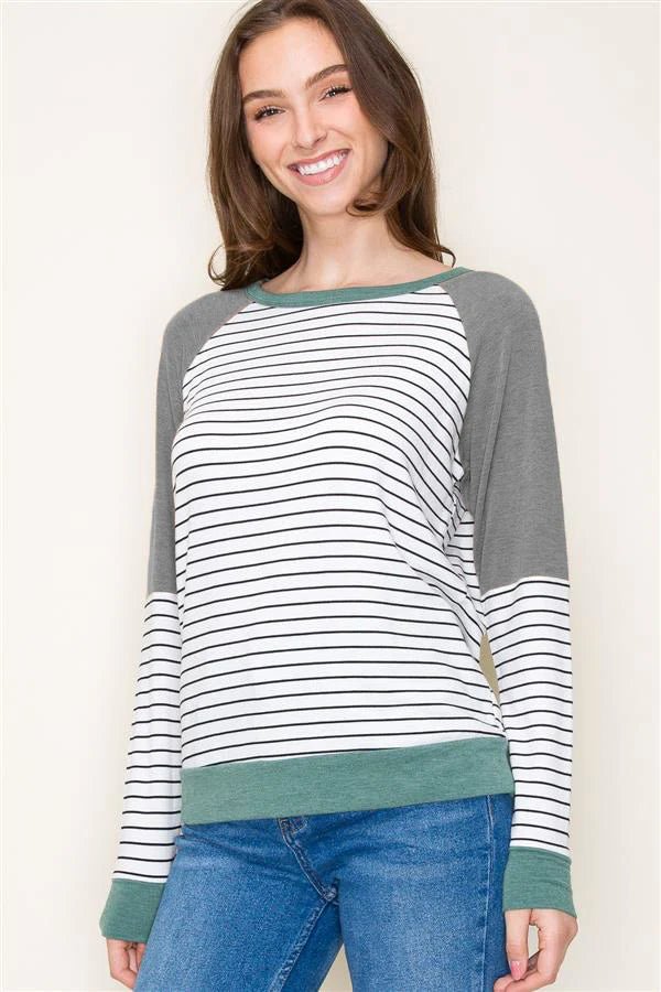 Soft Knit Colorblock Tops - 2 Colors! - The Nines