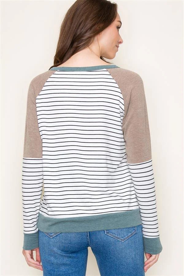Soft Knit Colorblock Tops - 2 Colors! - The Nines
