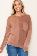 Washed Textured Sweaters - 3 Colors!