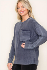 Washed Textured Sweaters - 3 Colors!