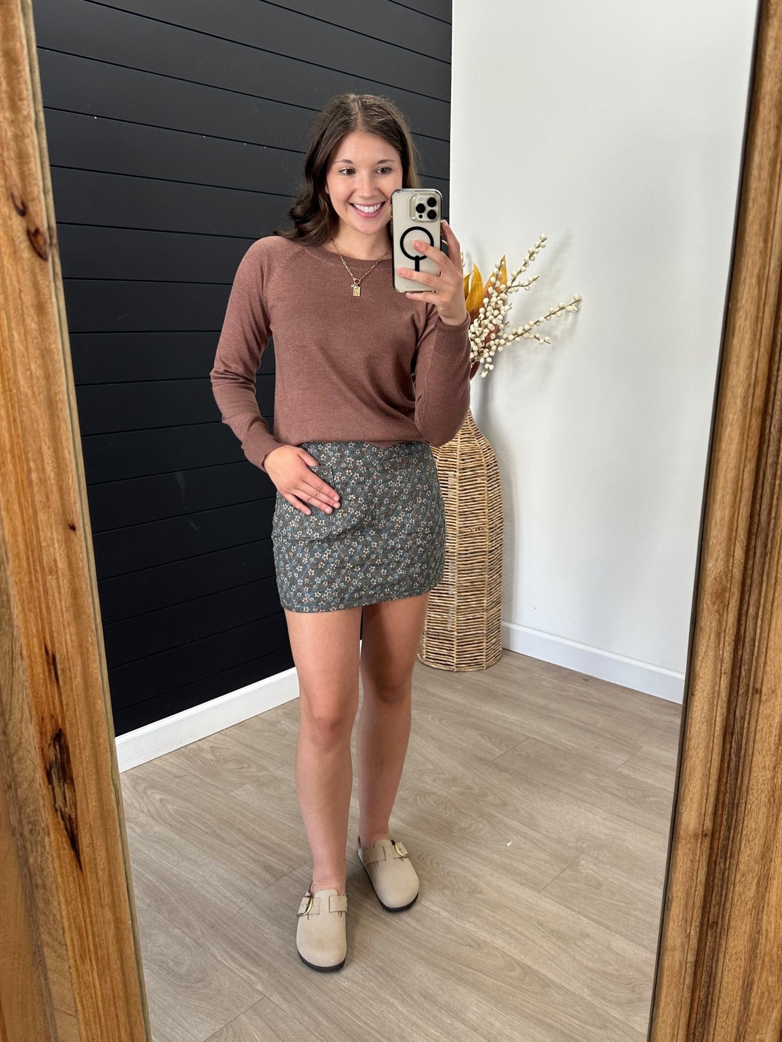 Sepia Brown Lightweight Pullover - The Nines