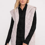 Mono B Quilted Hooded Zip Vest - The Nines