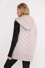 Quilted Hooded Zip Vests - 3 Colors!