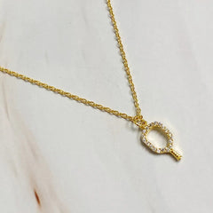 Dainty Pickleball Necklace