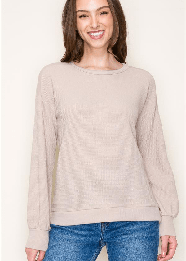 Textured Basic Layering Top - 2 Colors! - The Nines
